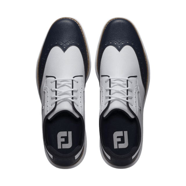 FootJoy Traditions White/Navy/White Ladies Golf Shoe - One Golf