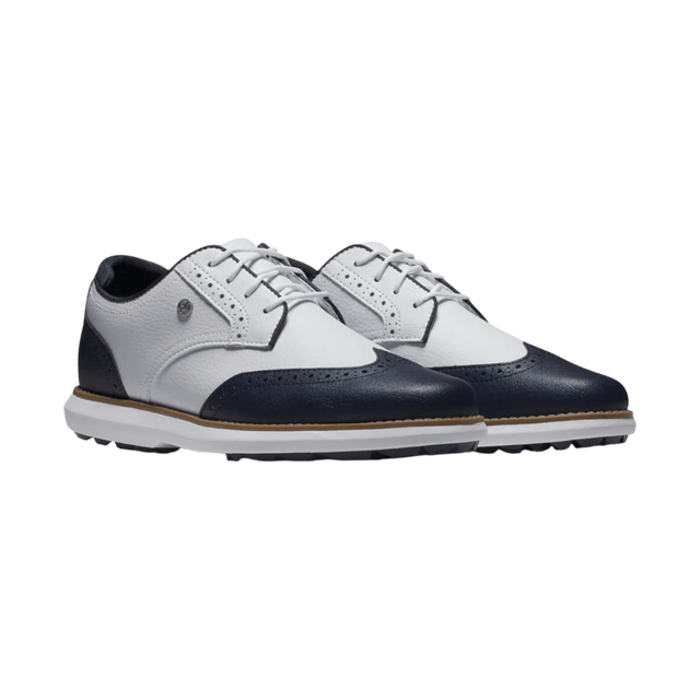 FootJoy Traditions White/Navy/White Ladies Golf Shoe - One Golf