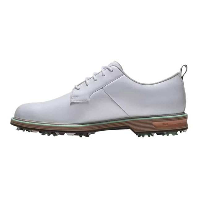 FootJoy Premier Series Field White/Tan/Mint Golf Shoe