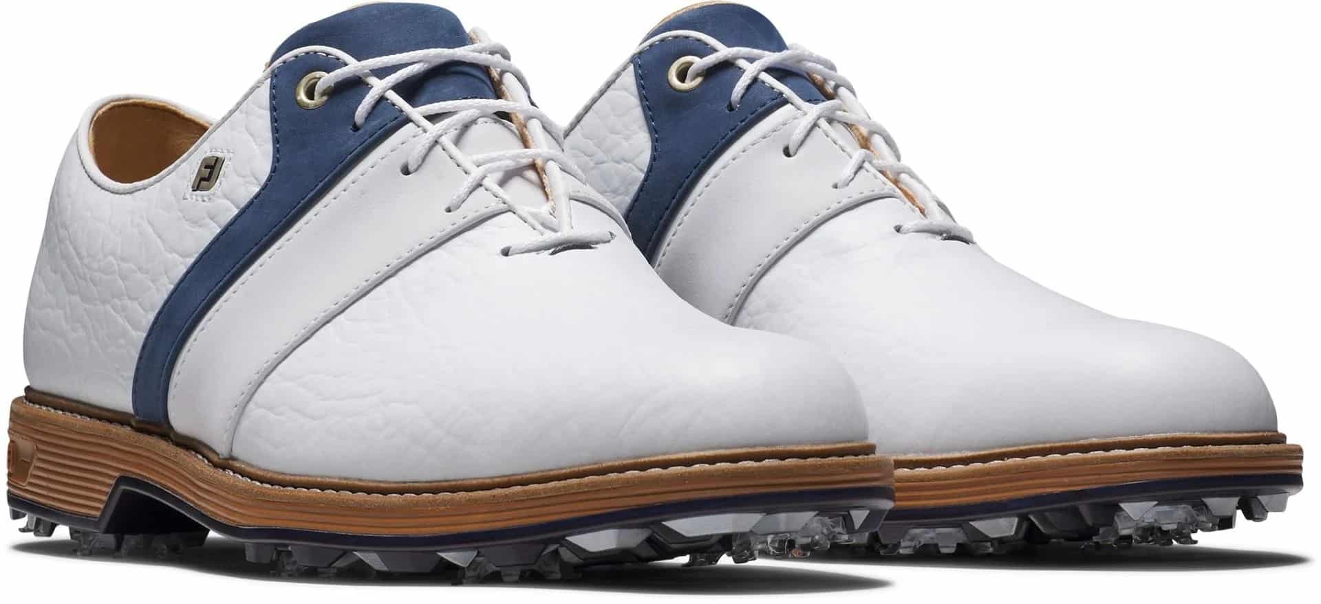 FootJoy Premiere Series Packard LX White/Navy Golf Shoe – One Golf