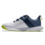Footjoy ProLite White/Navy/Lime Golf Shoes