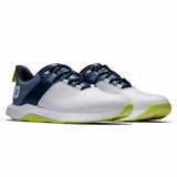 Footjoy ProLite White/Navy/Lime Golf Shoes