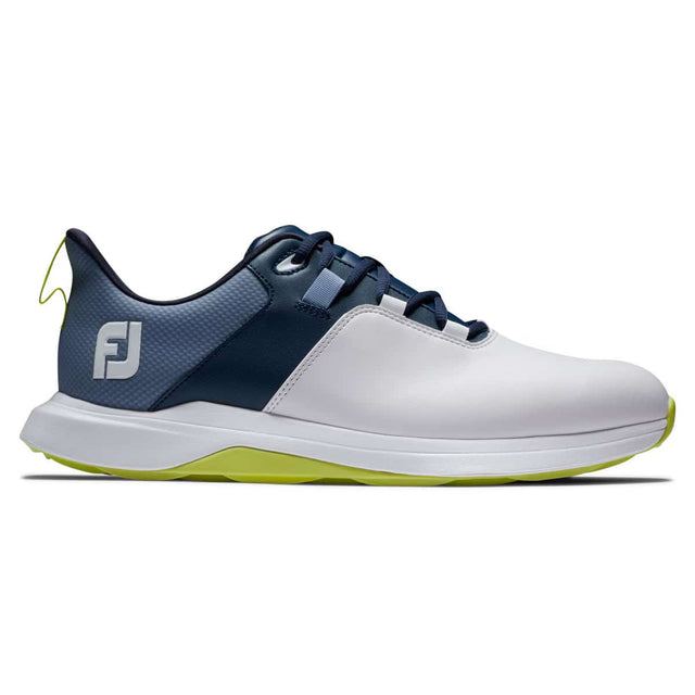 Footjoy ProLite White/Navy/Lime Golf Shoes