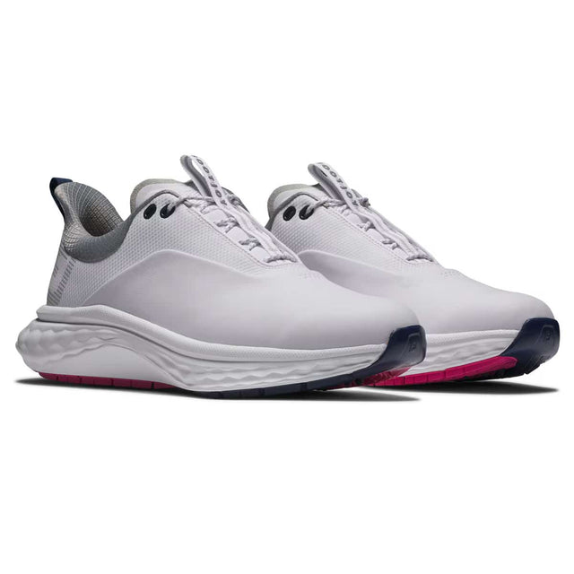 FootJoy Quantum White/Blue/Pink Golf Shoe