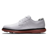FootJoy Traditions White/Brick Golf Shoe