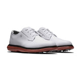 FootJoy Traditions White/Brick Golf Shoe