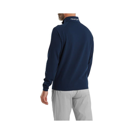 FootJoy Wordmark Chill Out Navy Quarter Zip - One Golf