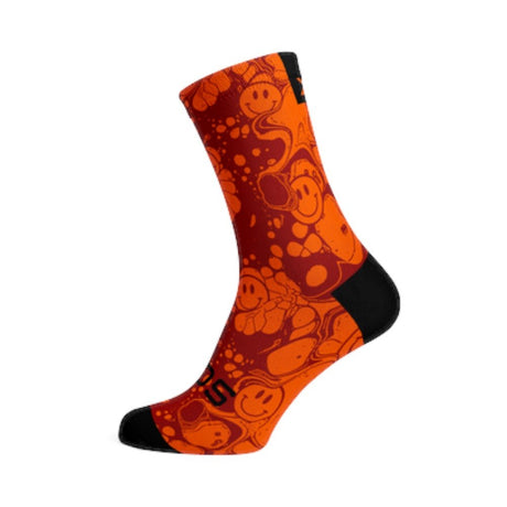 Footwear Neon Slide Orange Socks - One Golf