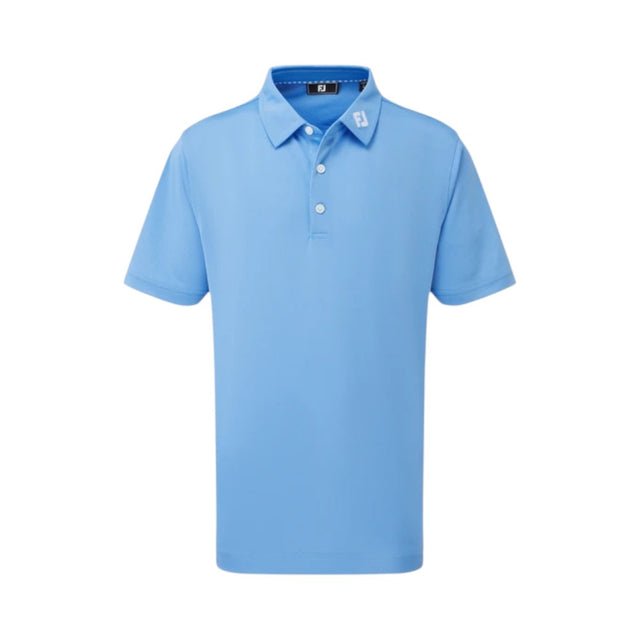 FootJoy Junior Stretch Pique Solid Light Blue Polo