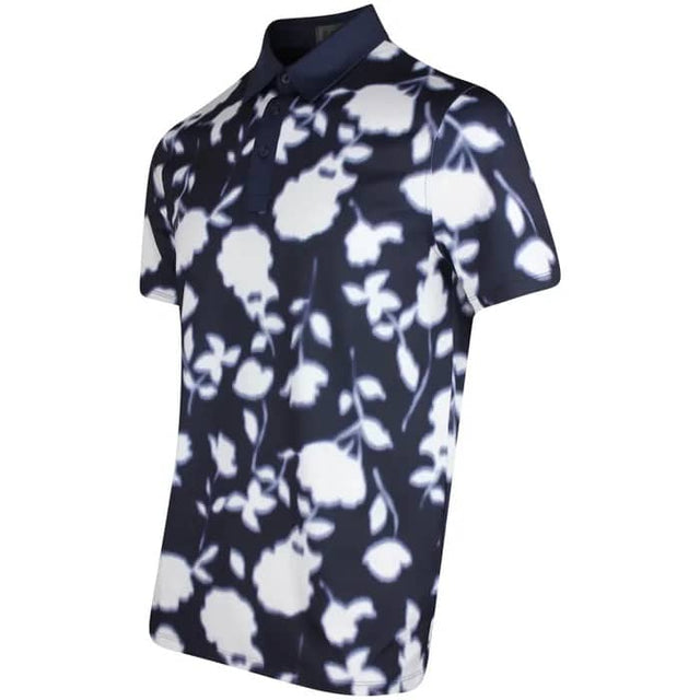 G/FORE Blur Floral Tech Twilight Polo