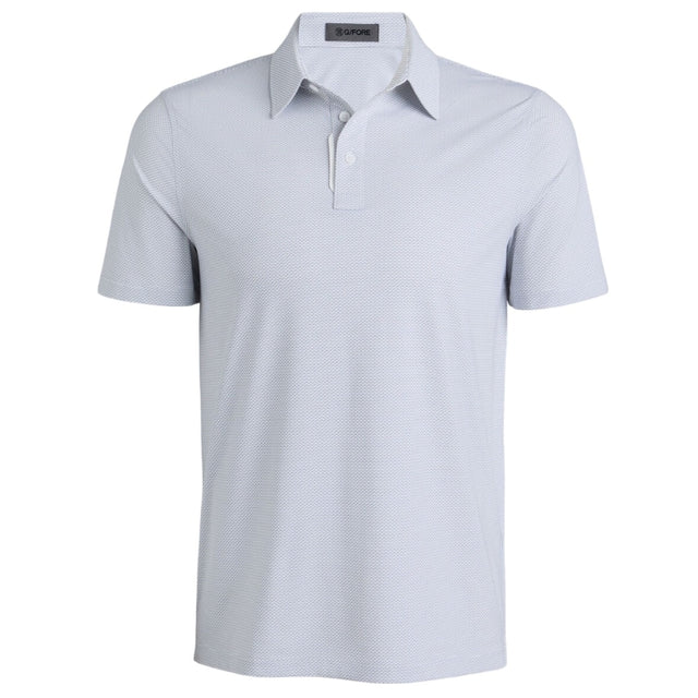 G/FORE Fine Stretch Jacquard Onyx Polo
