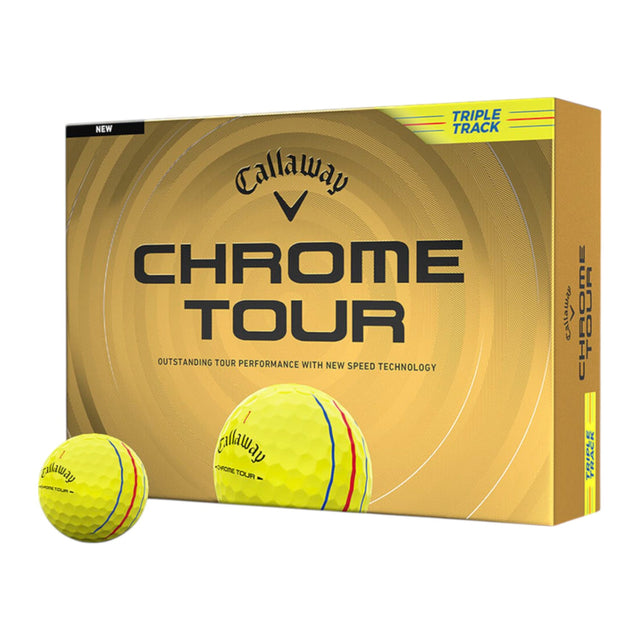 Callaway Chrome Tour Triple Track Yellow Golf Balls
