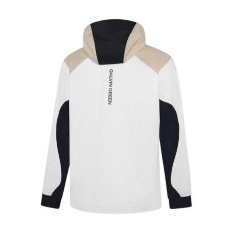 Galvin Green Linden White/Sand Windbreaker - One Golf