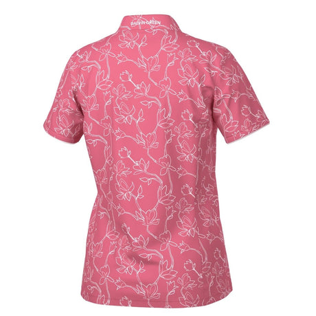 Galvin Green Mallory Camelia Rose/White Shirt - One Golf
