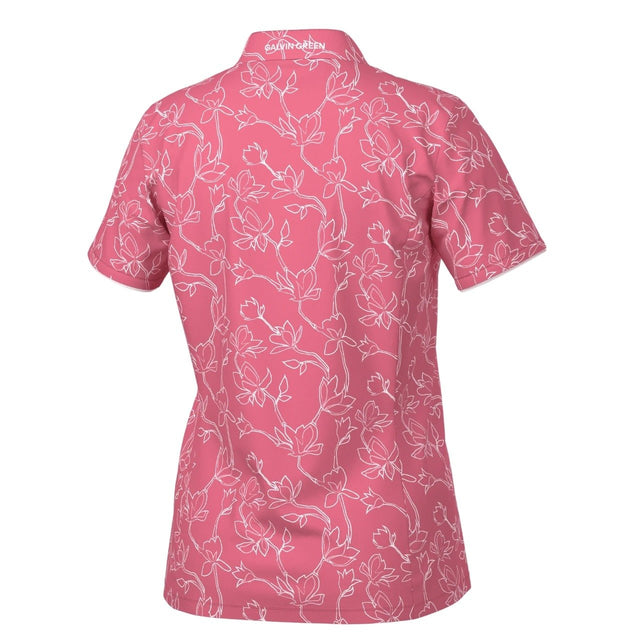 Galvin Green Mallory Camelia Rose/White Shirt - One Golf