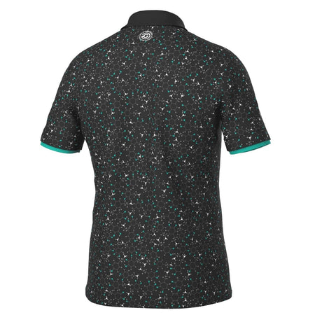 Galvin Green Mannix Black/Atlantis Green Golf Shirt - One Golf