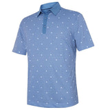 Galvin Green Marley Moonlight Blue/White Polo - One Golf