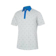 Galvin Green Marley White/Royal Blue Golf Shirt - One Golf