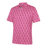 Galvin Green Martinez Pink/Green Polo - One Golf