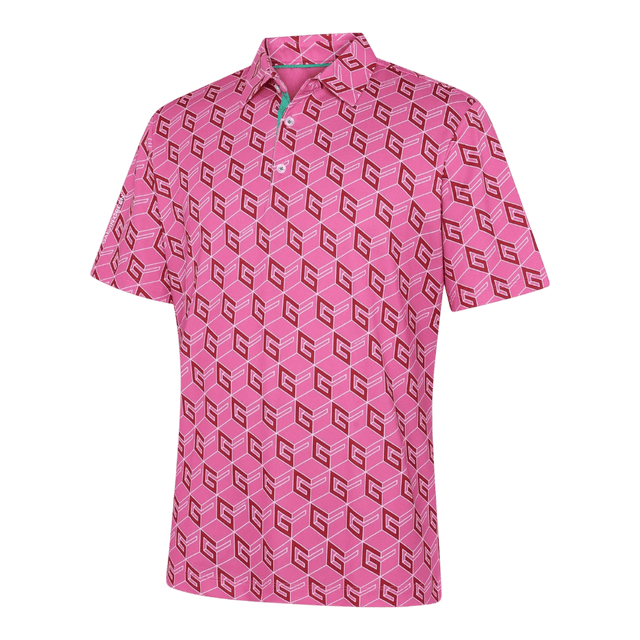 Galvin Green Martinez Pink/Green Polo - One Golf