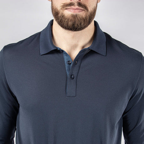 Galvin Green Marwin Long Sleeve Navy Shirt - One Golf