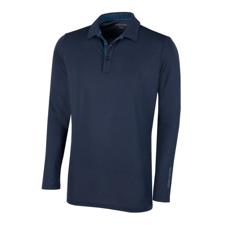 Galvin Green Marwin Long Sleeve Navy Shirt - One Golf