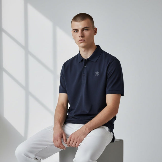 Galvin Green Maximillian Black Golf Shirt - One Golf