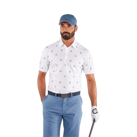 Galvin Green Memo White Polo - One Golf