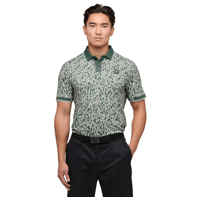Galvin Green Memphis Abbey Stone/Duck Green Polo - One Golf