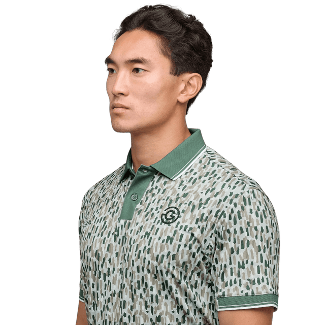 Galvin Green Memphis Abbey Stone/Duck Green Polo - One Golf