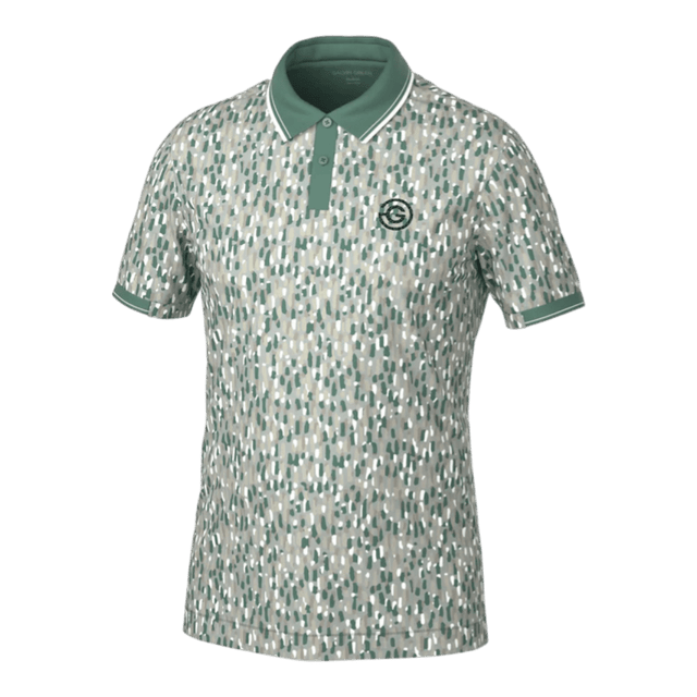 Galvin Green Memphis Abbey Stone/Duck Green Polo - One Golf