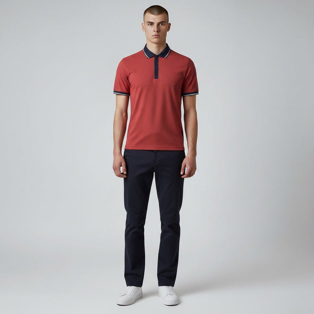 Galvin Green Miller Red/Navy Shirt - One Golf