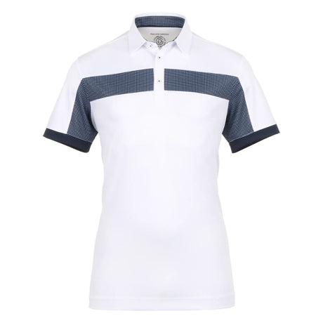 Galvin Green Mills White/Navy Golf Shirt - One Golf