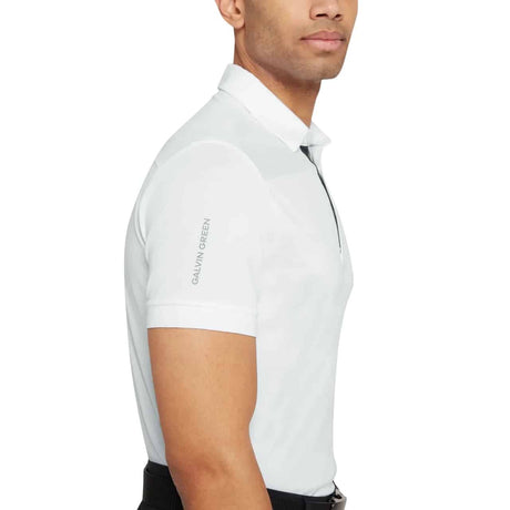 Galvin Green Mitchell White/Black/Cool Grey Polo - One Golf