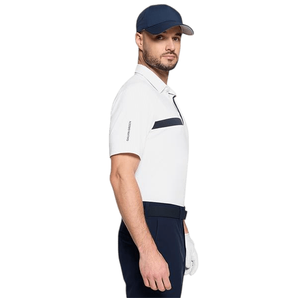 Galvin Green Morley White/Navy Polo - One Golf