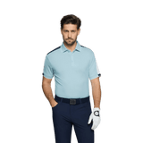 Galvin Green Mulligan Crystal Blue/White/Navy Shirt - One Golf