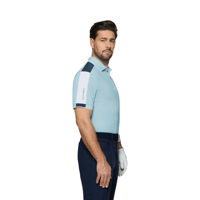 Galvin Green Mulligan Crystal Blue/White/Navy Shirt - One Golf