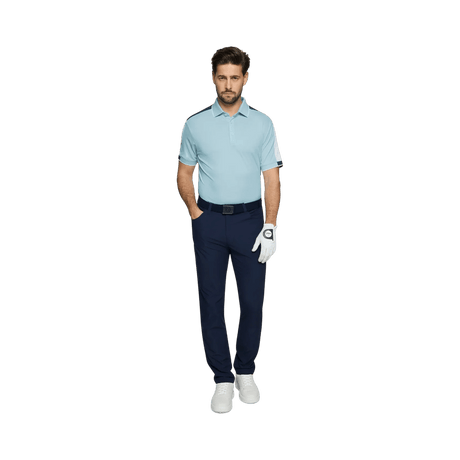 Galvin Green Mulligan Crystal Blue/White/Navy Shirt - One Golf