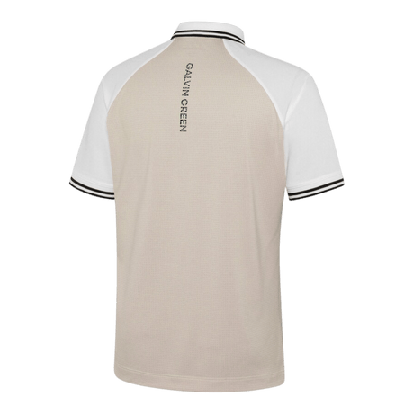 Galvin Green Myles Sand/White Polo - One Golf