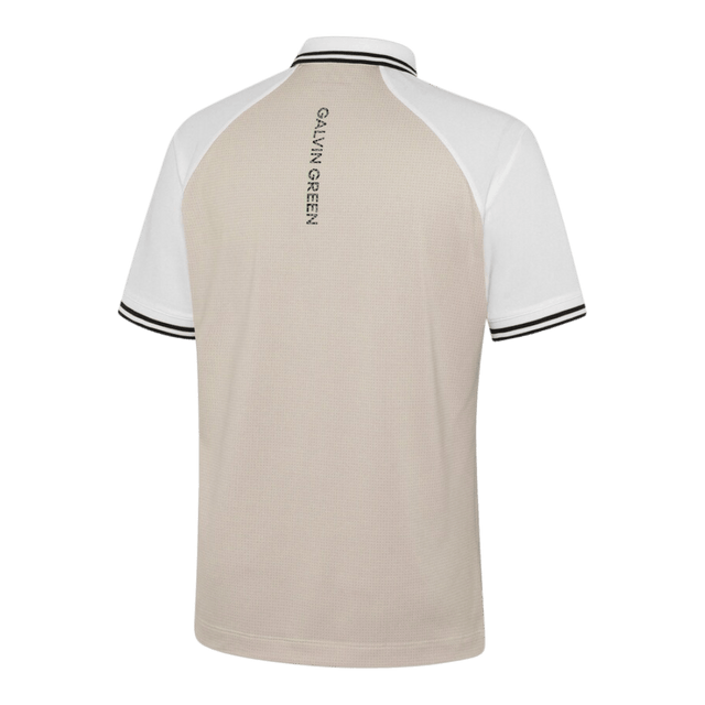 Galvin Green Myles Sand/White Polo - One Golf