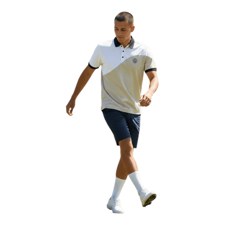 Galvin Green Myron Sand/White Polo - One Golf