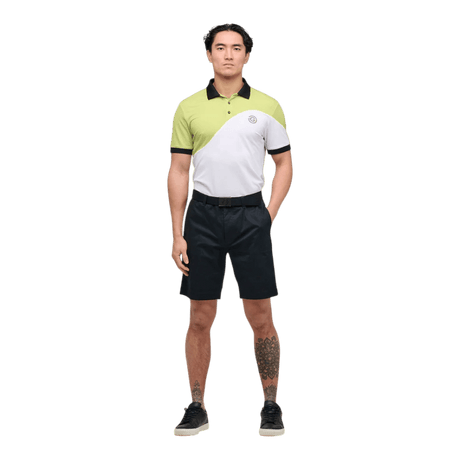 Galvin Green Myron White/Sunny Lime Polo - One Golf