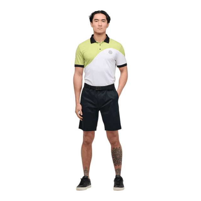 Galvin Green Myron White/Sunny Lime Polo - One Golf