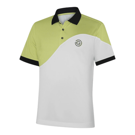 Galvin Green Myron White/Sunny Lime Polo - One Golf