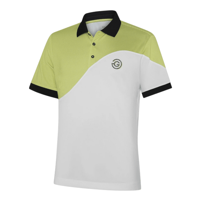 Galvin Green Myron White/Sunny Lime Polo - One Golf