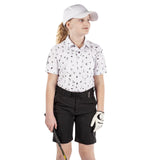 Galvin Green Rowan White/Black Junior Shirt - One Golf