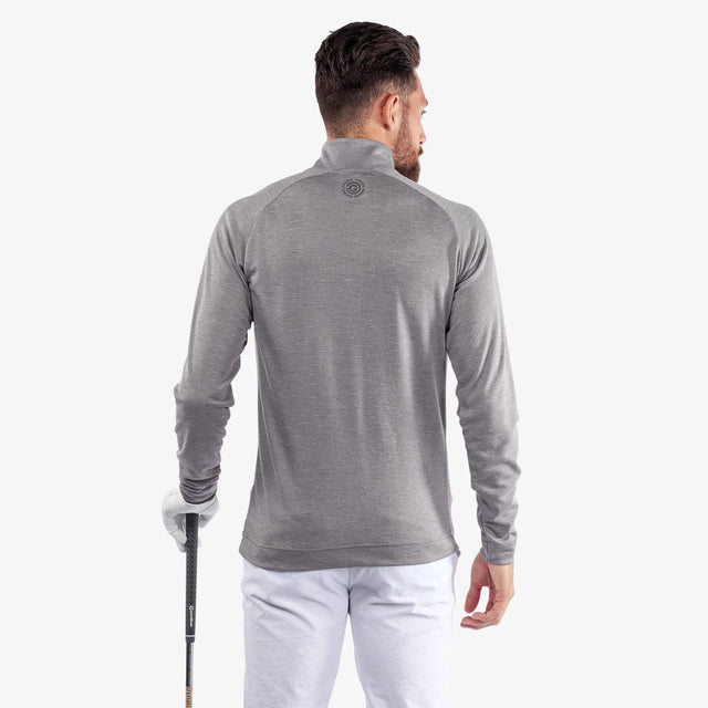 Galvin Green Dion Grey Melange Golf Mid Layer