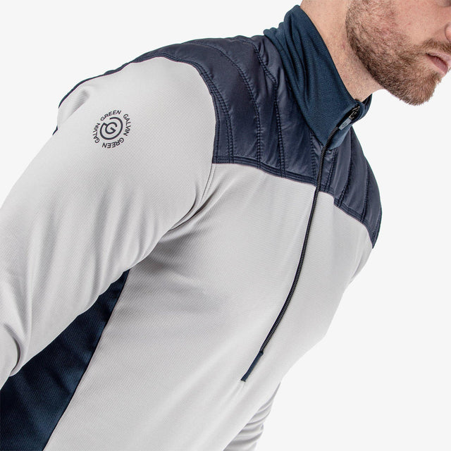 Galvin Green Durante Cool Grey/Navy Insulating Mid Layer
