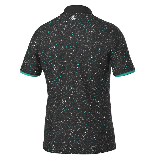 Galvin Green Mannix Black/Atlantis Green Golf Shirt