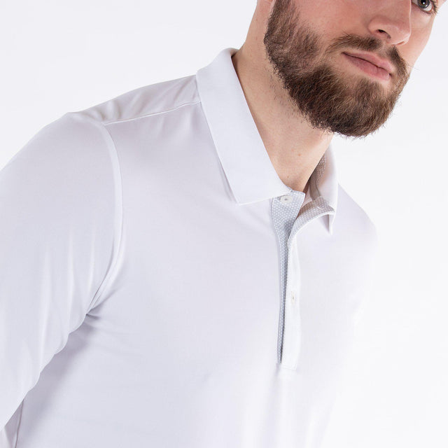 Galvin Green Marwin Long Sleeve White Shirt